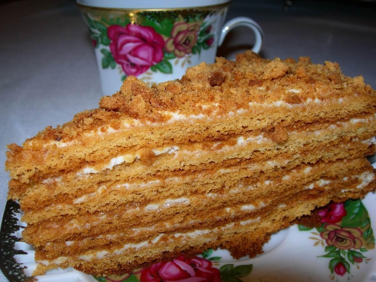 Торт горка со сметанным кремом рецепт с фото пошагово